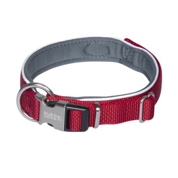 NOBBY LUXURY ΠΕΡΙΛΑΙΜΙΟ CLASSIC PRENO ROYAL RED L:54-65cm, W:25/35mm