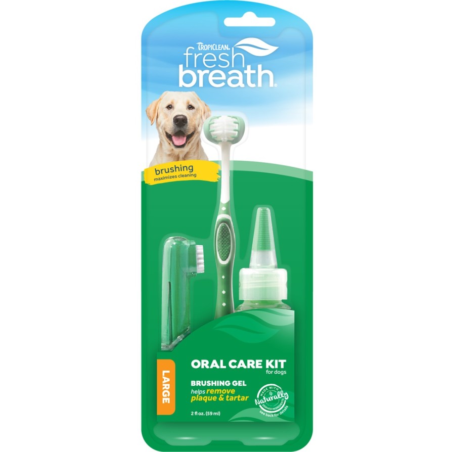 TROPICLEAN ORAL CARE KIT LARGE TROPICLEAN