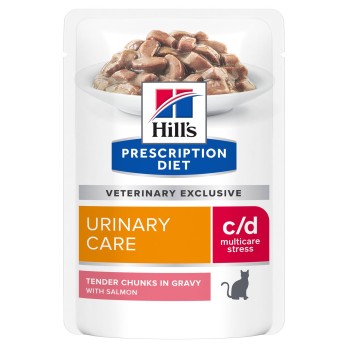 HILL'S PD FELINE C/D Urinary Stress σε Σάλτσα με Σολομό 85gr