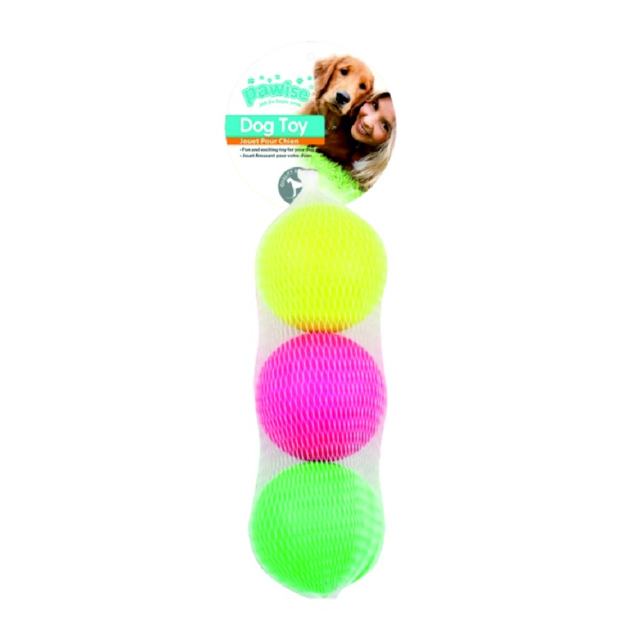 PW Παιχνίδι Σκύλου Sponge Ball (3τμχ) Neon PAWISE