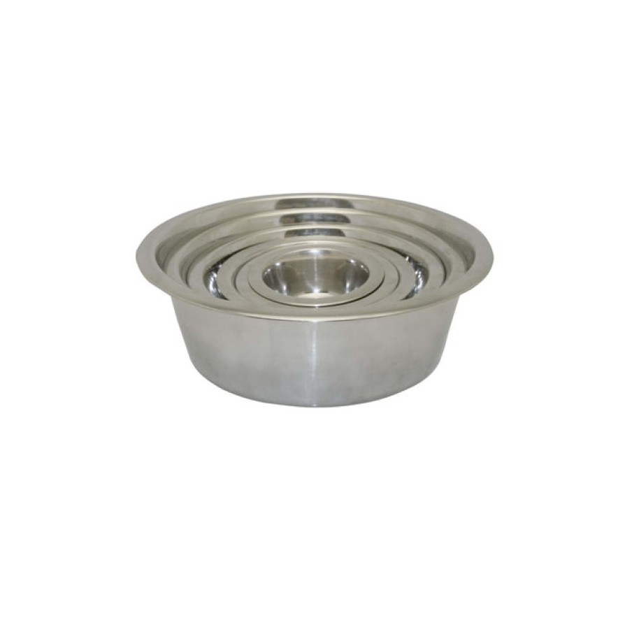 STAINLESS STEEL PET BOWL 25CM 10'' HAPPYPET