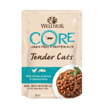 CORE CAT Tender Fillets με Κοτόπουλο & Σολομό 85gr