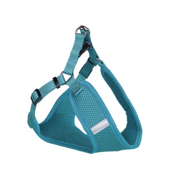 NOBBY ΕΠΙΣΤΗΘΙΟ MESH REFLECT TURQUOISE W:25mm, L:69-83cm+66cm