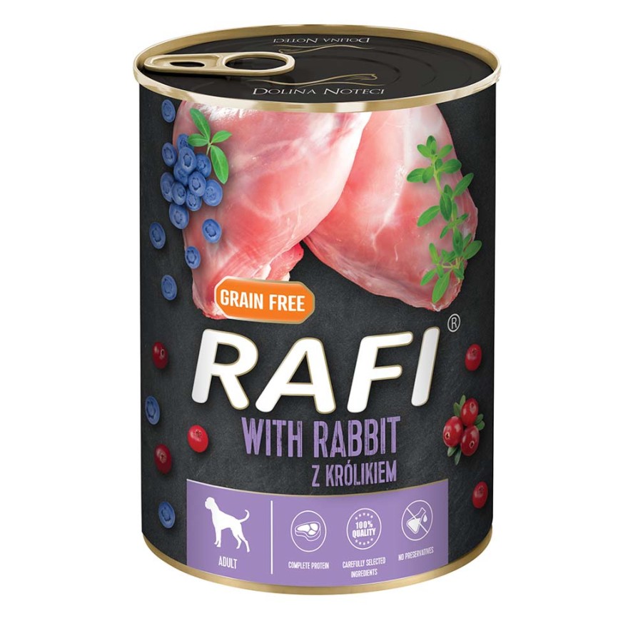 RAFI ADULT PATE ΚΟΥΝΕΛΙ BLUEBERRY & CRANBERRY 400GR RAFI