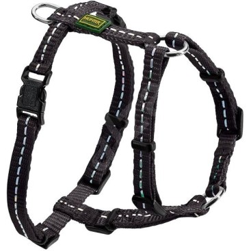 HUNTER HARNESS TRIPOLI XS NYLON BLACK REFLECTING