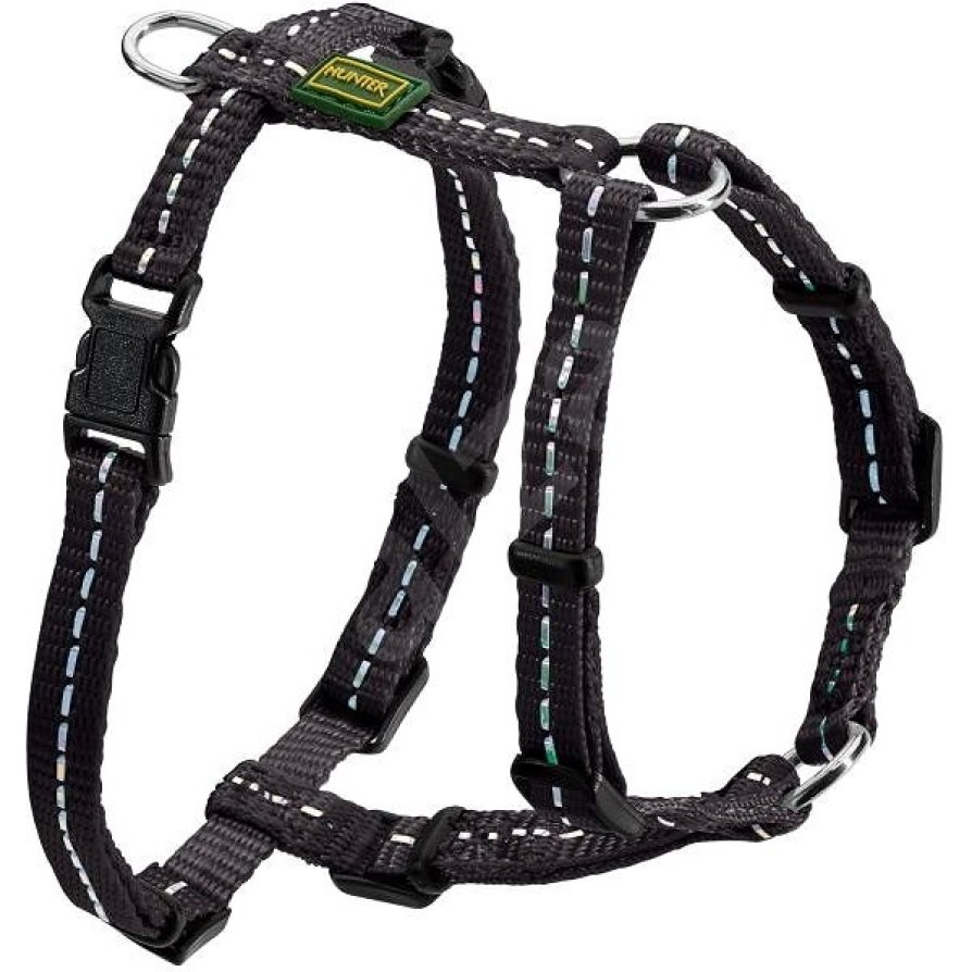 HARNESS TRIPOLI XS NYLON BLACK REFLECTING HUNTER