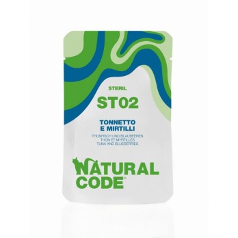Natural Code Sterilised Τόνο & Bluberries 70gr