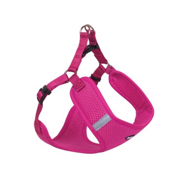 NOBBY ΑΝΑΤΟΜΙΚΟ ΕΠΙΣΤΗΘΙΟ MESH REFLECT RASBERRY W:15 mm, L:48-56cm+50cm