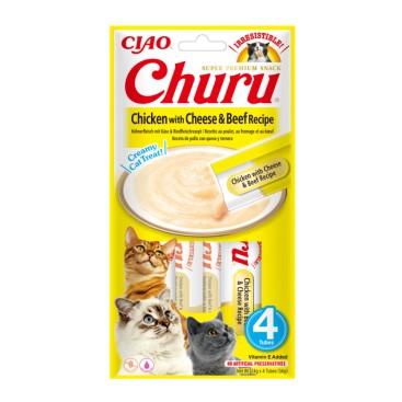 CHURU CAT με Τυρί & Μοσχάρι 56gr