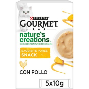 GOURMET NATURE'S CREATIONS PUREE με Κοτόπουλο & Κολοκύθα 5x10GR