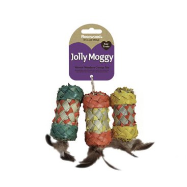 WOVEN WONDERS CATNIP FETAHER ROLLER ASS