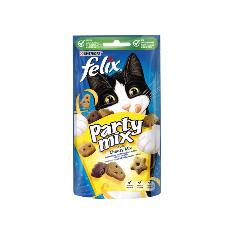 FELIX ΛΙΧΟΥΔΙΕΣ ΓΙΑ ΓΑΤΕΣ PARTY CHEESY MIX 60GR FELIX