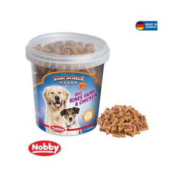 NOBBY StarSnack Bucket DUO Bones Game & Chicken 500gr