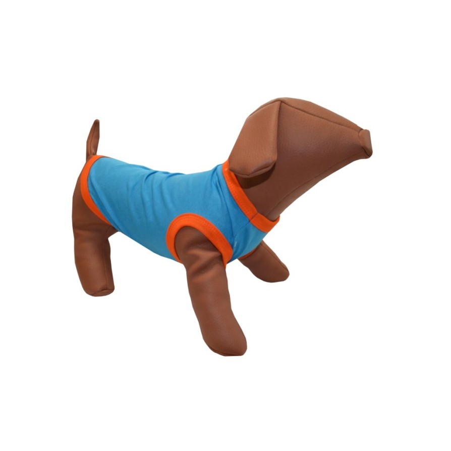 WOOF ΜΠΛΟΥΖΑ ΜΠΛΕ - ΠΟΡΤΟΚΑΛΙ 4XL WOOFMODA