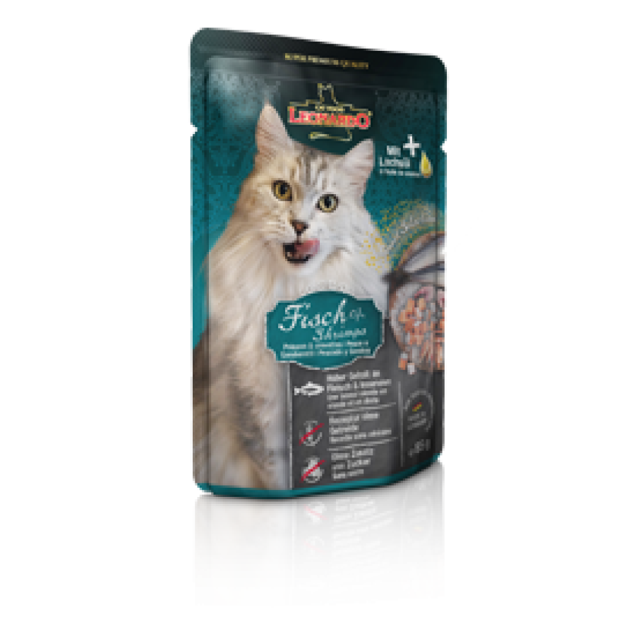 LEONARDO POUCH FISH SHRIMP 85GR LEONARDO