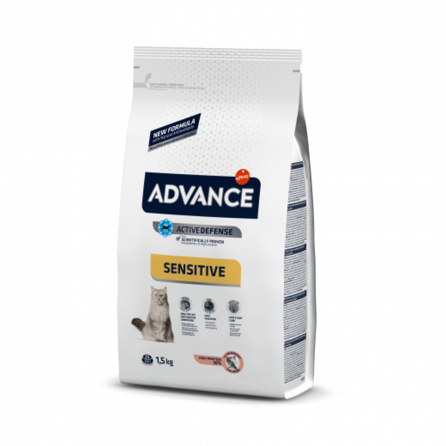 ADVANCE CAT ADULT SENSITIVE STERILIZED ΣΟΛΟΜΟΣ 3KG ADVANCE