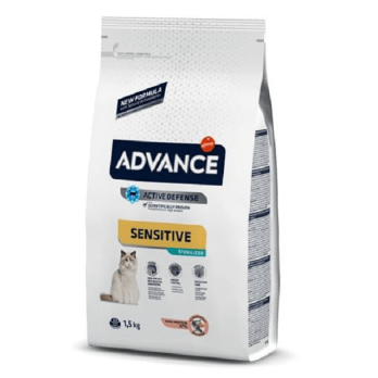ADVANCE CAT ADULT SENSITIVE STERILIZED ΣΟΛΟΜΟΣ 1,5KG
