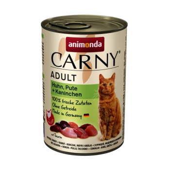 ANIMONDA CARNY ADULT CAT Γαλοπούλα με Κοτόπουλο & Κουνέλι 400gr