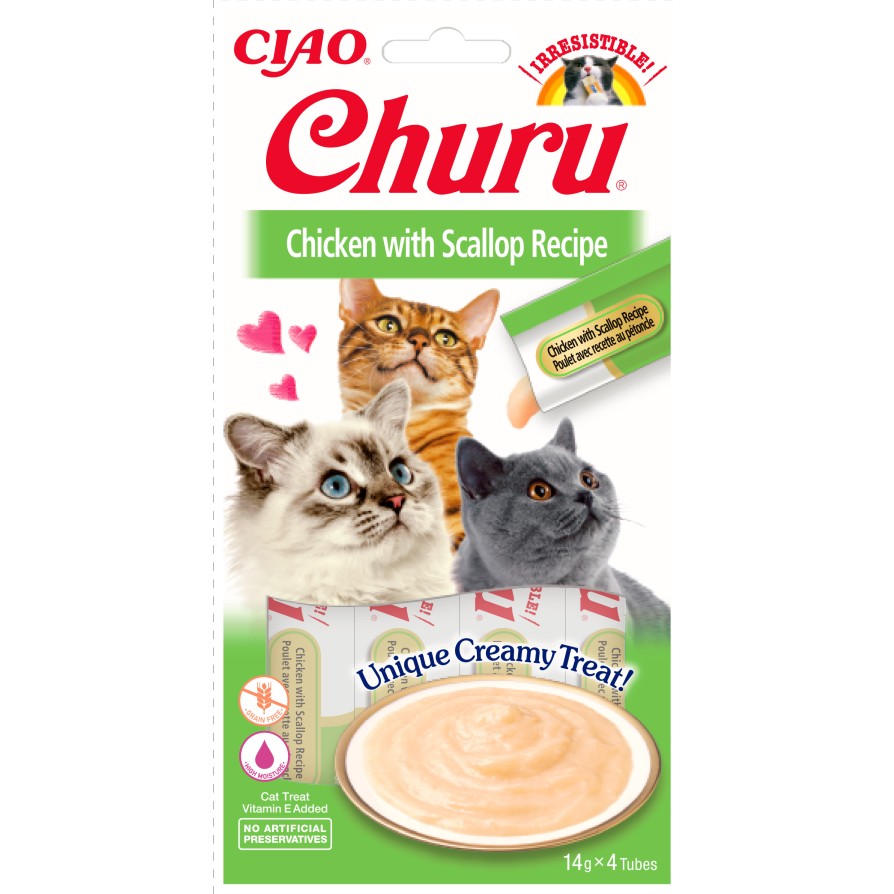 CHURU CAT JUICY BITES HOMESTYLE BROTH & CALAMARI 33,9gr CHURU CAT TREAT BITES