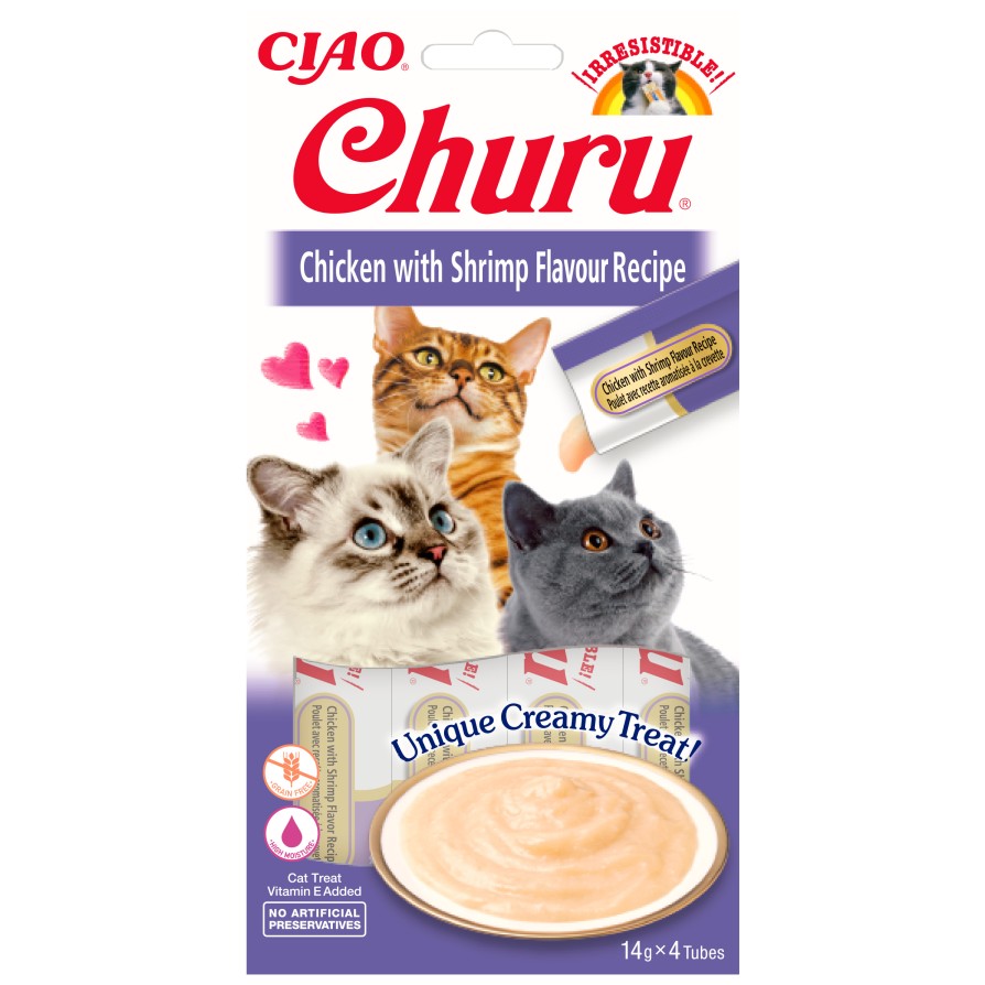 CHURU CAT CHICKEN & SHRIMP 56g CHURU CAT TREAT BITES