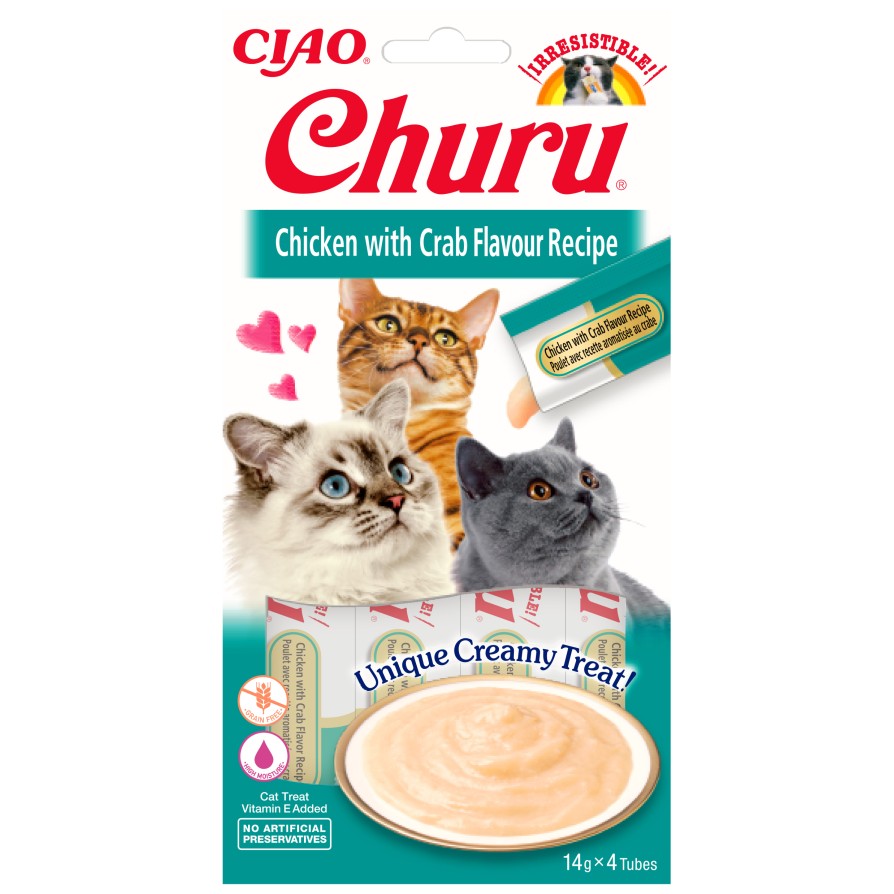 CHURU CAT CHICKEN & CRAB 56gr CHURU CAT TREAT BITES
