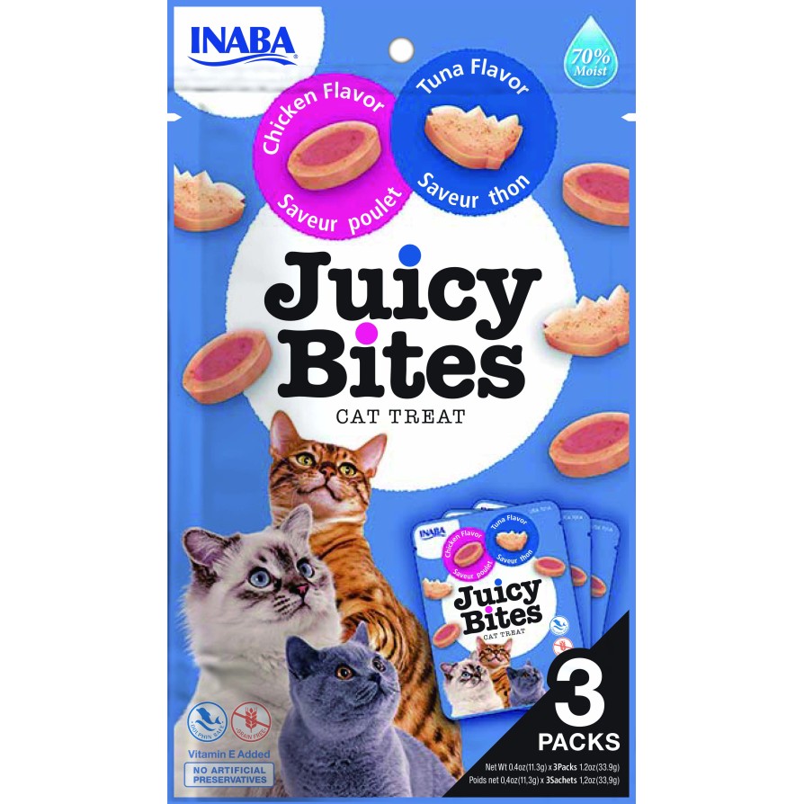 CHURU CAT JUICY BITES TUNA & CHICKEN 33,9gr CHURU CAT TREAT BITES