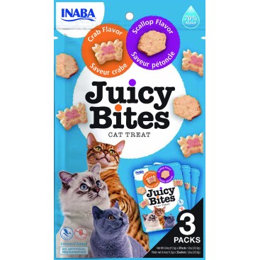 CHURU CAT JUICY BITES με Γαρίδες & MIX Θαλασσινών 33,9gr