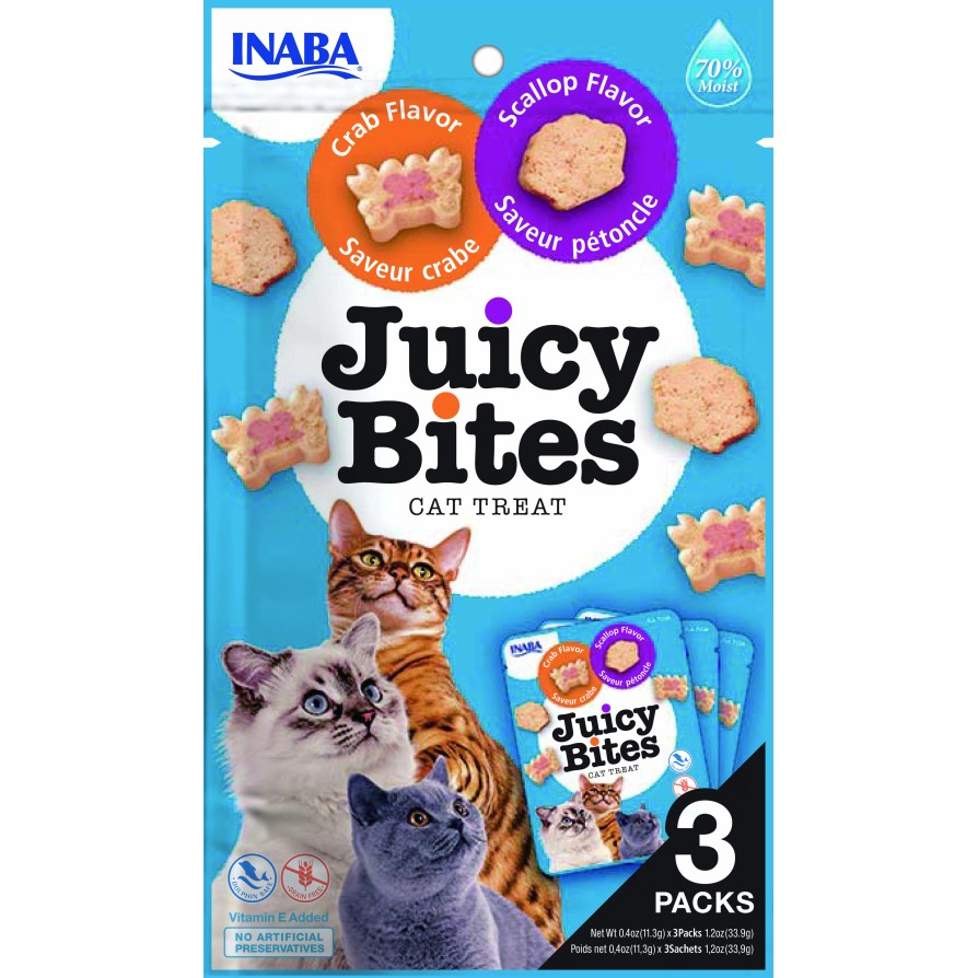 CHURU CAT JUICY BITES SHRIMP & SEAFOOD MIX 33,9gr CHURU CAT TREAT BITES