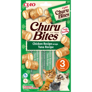 CHURU CAT BITES με Κοτόπουλο & Τόνο 30gr