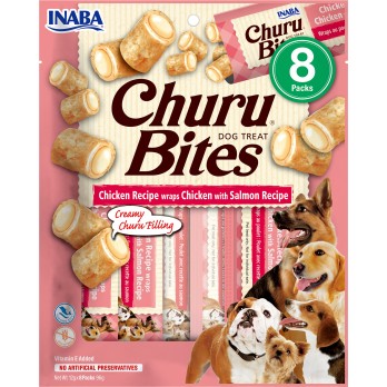CHURU DOG BITES με Κοτόπουλο & Σολομό 96gr