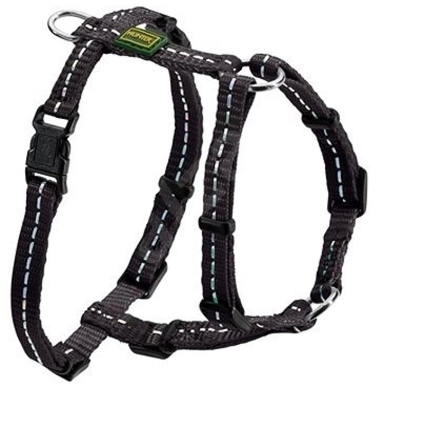 HARNESS TRIPOLI, S, NYLON BLACK, REFLECTING HUNTER