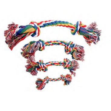PW Παιχνίδι Σκύλου Rope Bone 2 Knots Multicolor 22,9cm