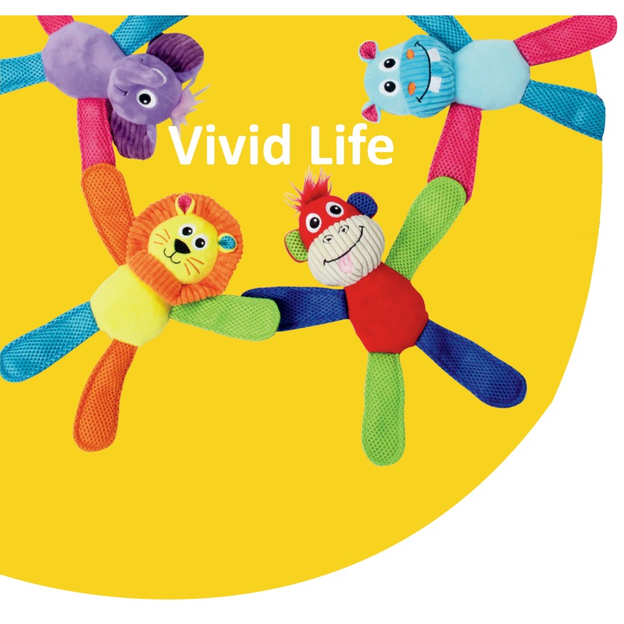 PW Παιχνίδι Σκύλου Vivid Life Fetch it Monkey PAWISE