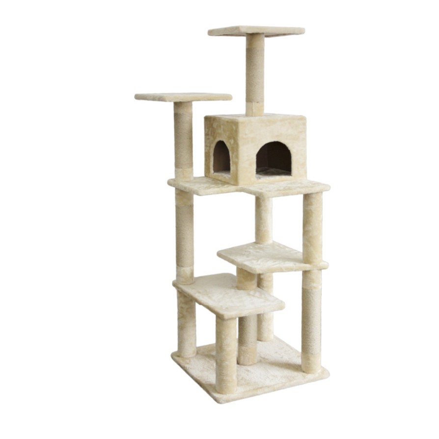 PW Ονυχοδρόμιο Cat Tree with Cave XL 65x55x162,5cm PAWISE