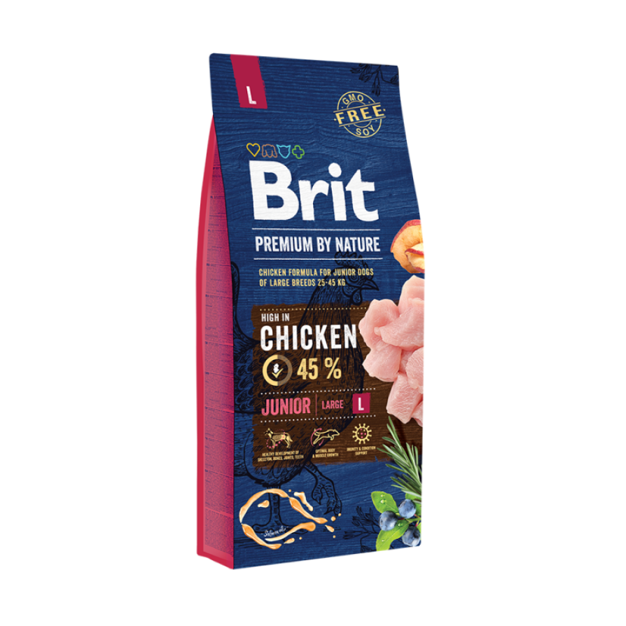 BRIT PREMIUM ΒΥ NATURE JUNIOR LARGE 15KG ΞΗΡΑ ΤΡΟΦΗ