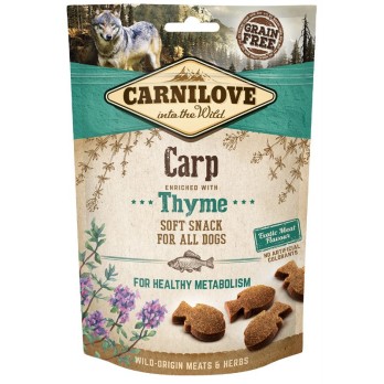 CARNILOVE SNACK SOFT CARP & THYME 200GR