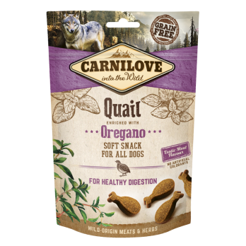 CARNILOVE SNACK SOFT QUAIL & OREGANO 200GR