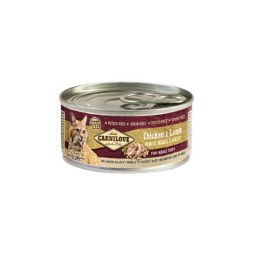 CARNILOVE CAT ΚΟΝΣΕΡΒΑ ADULT CHICKEN & LAMB 100GR