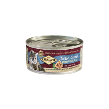 CARNILOVE CAT ΚΟΝΣ. ADULT με Γαλοπούλα & Σολομό 100gr