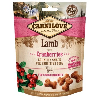 CARNILOVE SENSITIVE CRUNCHY SNACK LAMB & CRANBERRIES 200GR