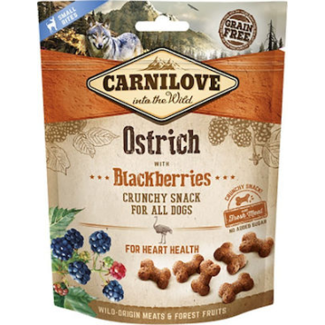 CARNILOVE SNACK FRESH & CRUNCH OSTRICH 200GR