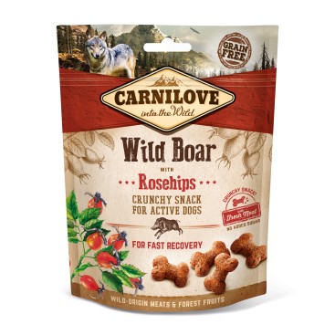 CARNILOVE SNACK FRESH & CRUNCH WILDBOAR 200GR