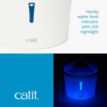 CATIT FLOWER FOUNTAIN WITH LED NIGHTLIGHT