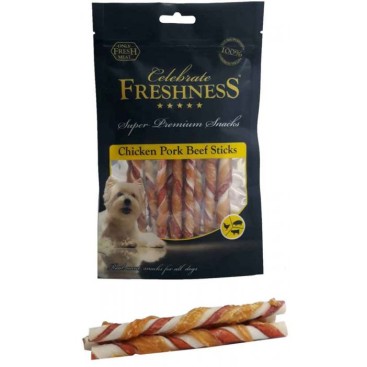CELEBRATE CHICKEN PORK BEEF STICKS 100GR