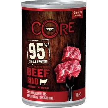 CORE WD Single protein can Beef/Broccoli 400gr.