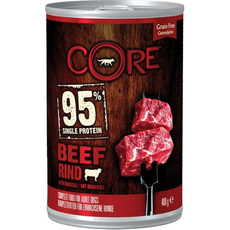 CORE WD Single protein can Beef/Broccoli 400gr. CORE