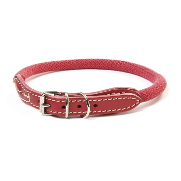 COLLARE IN CORDA COTONE 1.2X70CM (MT) rosso