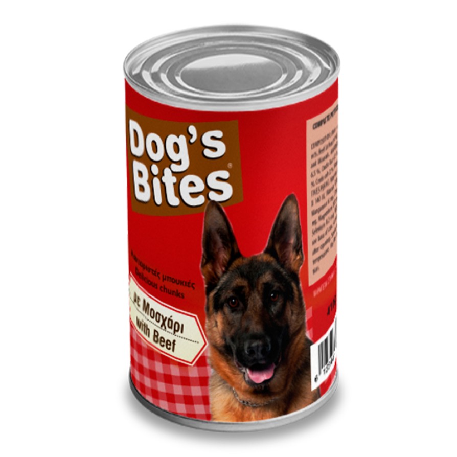 DOG'S BITES ΣΚΥΛΟΣ ΜΟΣΧΑΡΙ 410GR DOG S BITES