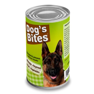 DOG'S BITES ΣΚΥΛΟΣ ΜΟΣΧΑΡΙ ΛΑΧΑΝΙΚΑ 1250GR
