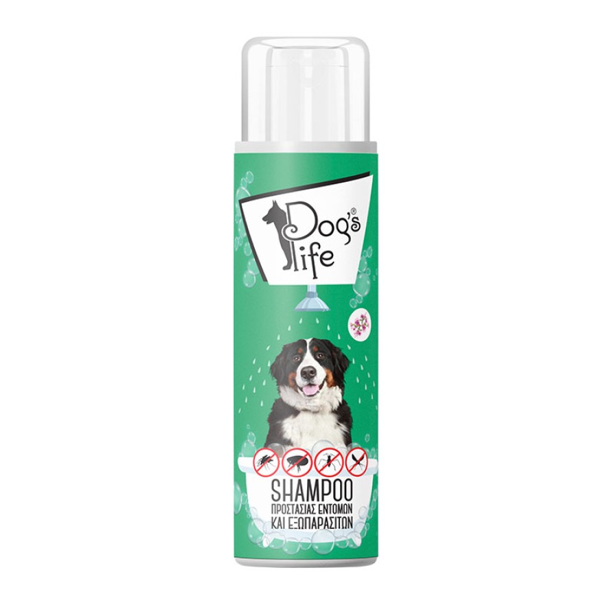 DOG'S LIFE SHAMPOO ΓΙΑ ΠΡΟΣΤΑΣΙΑ ΑΠΟ ΕΝΤΟΜΑ ΚΑΙ ΕΞΩΠΑΡΑΣΙΤΑ 500ML DOG S LIFE